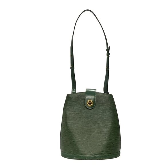 LOUIS VUITTON Cluny Borneo Green Epi - Shoulder Bag Leather 483-071725 - Picture 1 of 14
